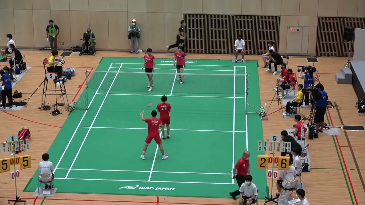 2022年IH バドミントン 女子団体 準々決勝 柳井商工(山口) vs 青森山田(青森)