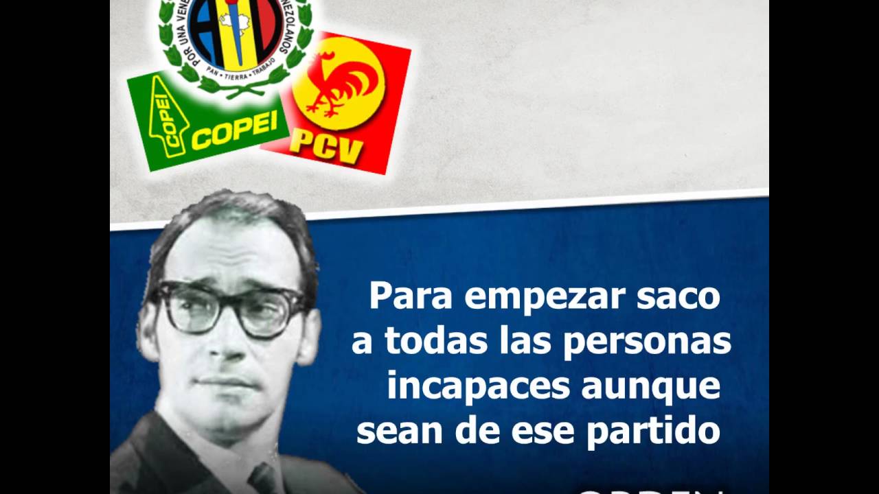 Renny Ottolina y su opinion sobre Accion Democratica, Copei, PCV y los motorizados.