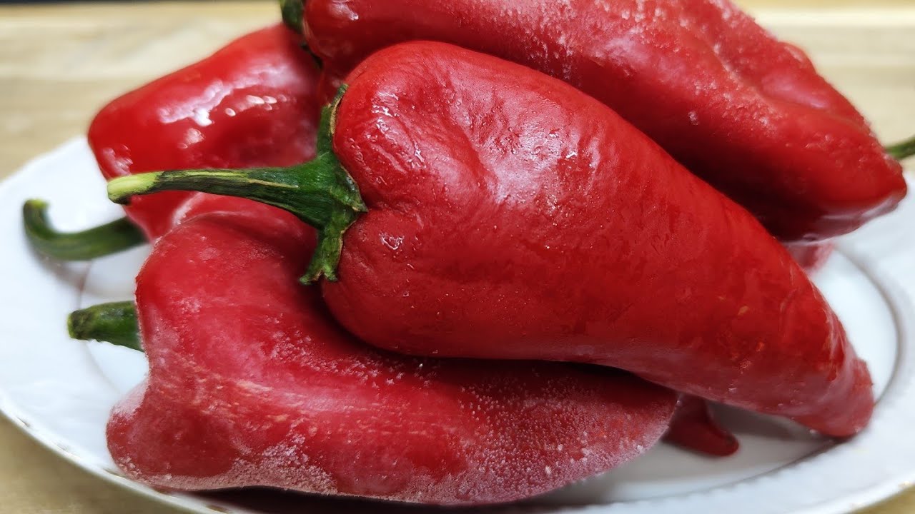 Вкусный рецепт из красного перца, который я достала из морозилки 🤤👌💯