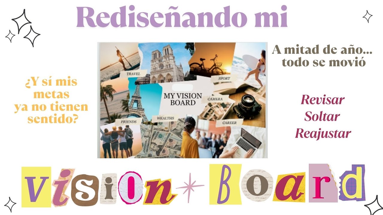 Rediseñando mi Vision Board - Mapa de Sueños: Cómo me replanteo mis metas a mitad de año