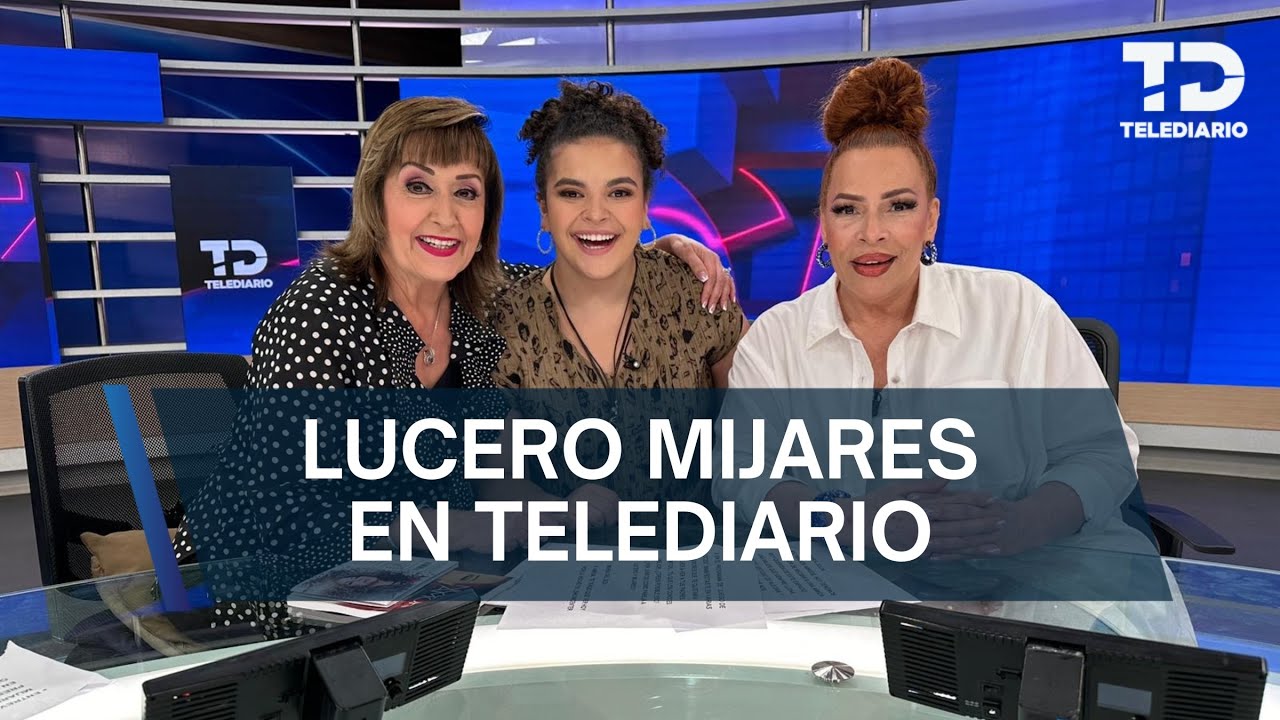 Lucero Mijares visita a la Licenciada María Julia en Telediario Mediodía