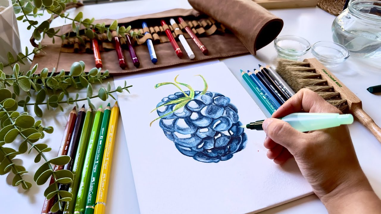 Beginning Painting with Faber Castell Albrecht Dürer Watercolor Pencils | Unboxing and Techniques 🌟