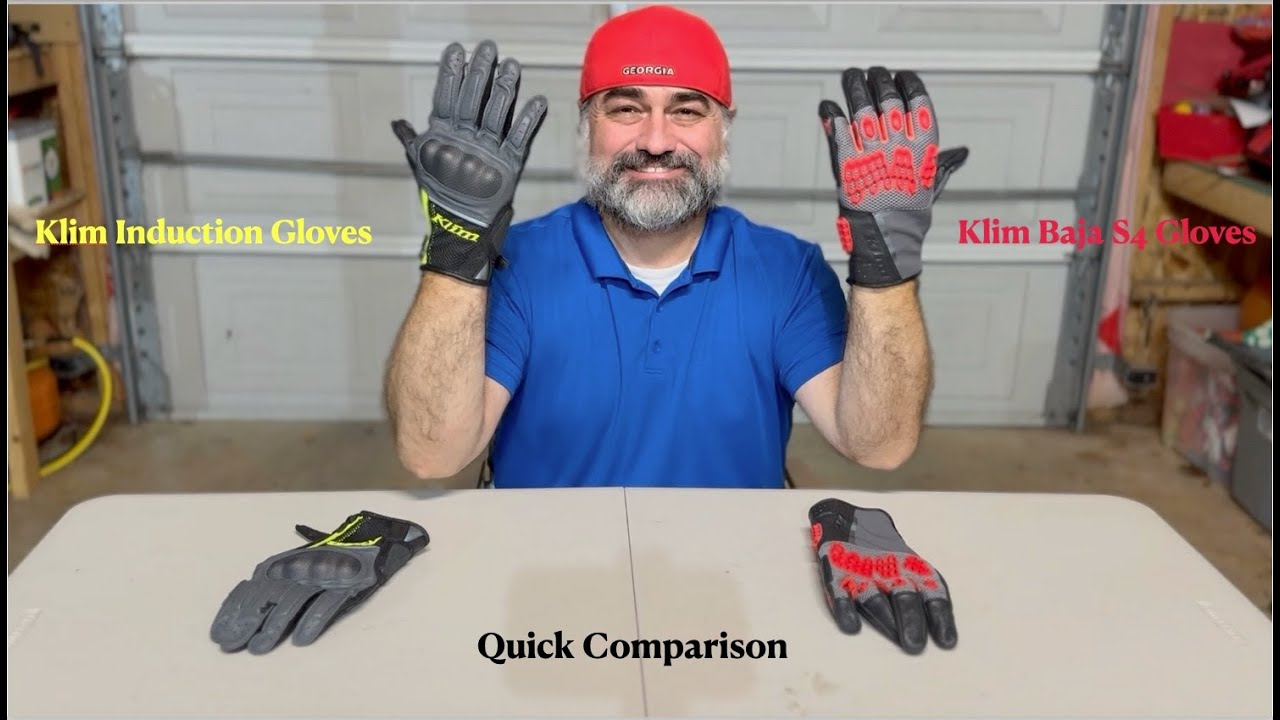 Klim Baja S4 vs Klim Induction Gloves.  A Quick Comparison!