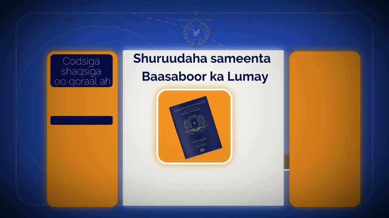 Habraaca qaadashada Baasaboorka Soomaaliya.