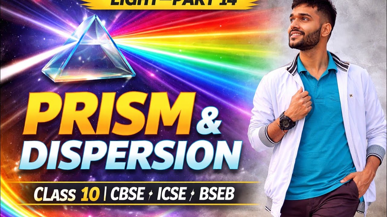 LIGHT part 14(PRISM & DISPERSION) for class 10th BSEB CBSE ICSE etc in HINDI &English medium 