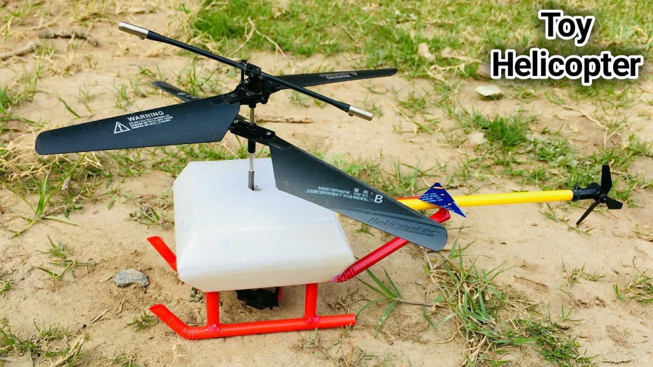 How to make toy helicopter | homemade rc helicopter using thermocol box | helicopter kese banaye