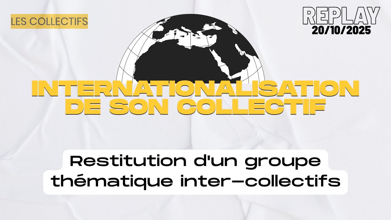 Webinaire restitution groupe thématique inter-collectif - L'internationalisation de son collectif