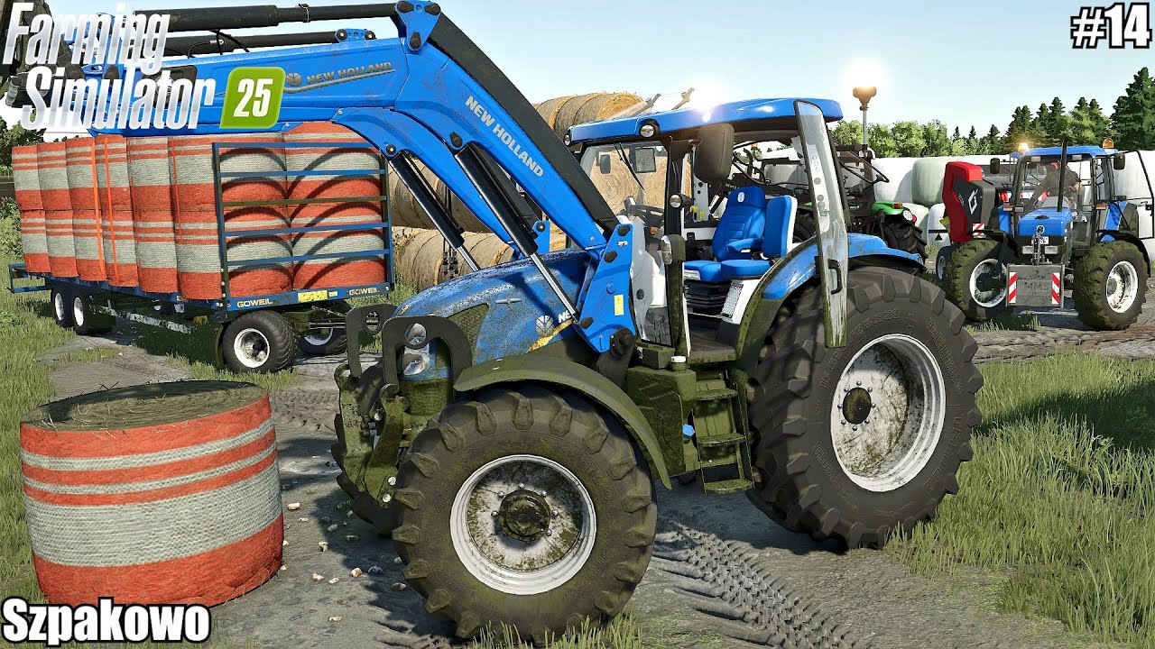 SZPAKOWO FARM! BALING HAY AND HAULING BALES W/NEW HOLLAND + METAL-FACH BALER | Szpakowo | 14