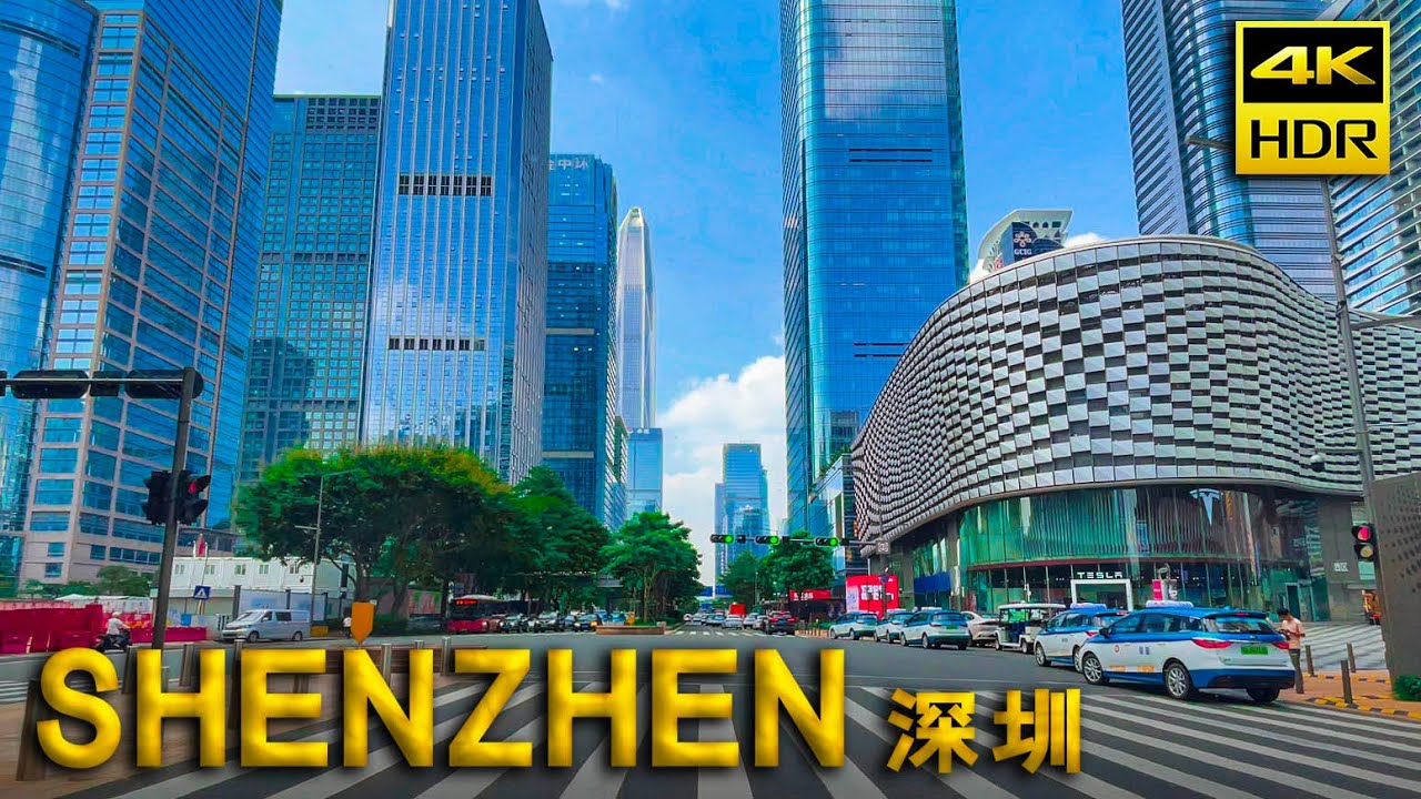 Drive in China and drive around the world's fastest growing city - Shenzhen | 4K HDR
