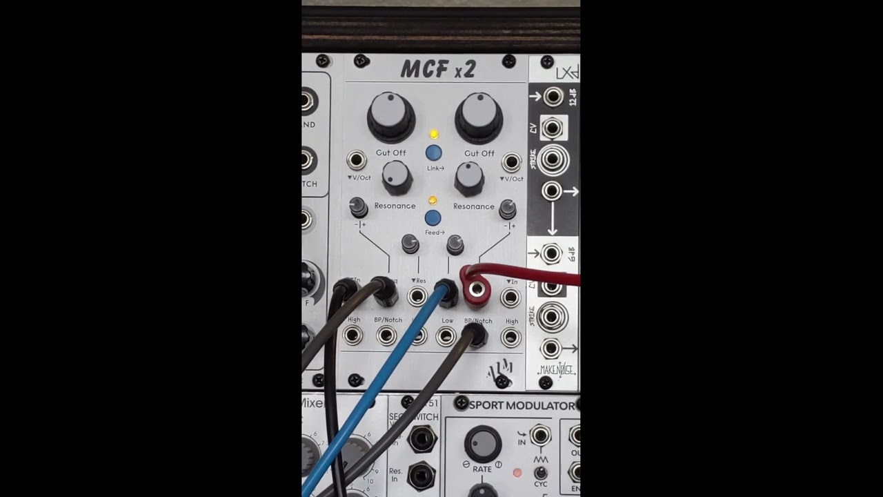ALM Busy Circuits MCFx2:Dual State Variable Filter First Patch