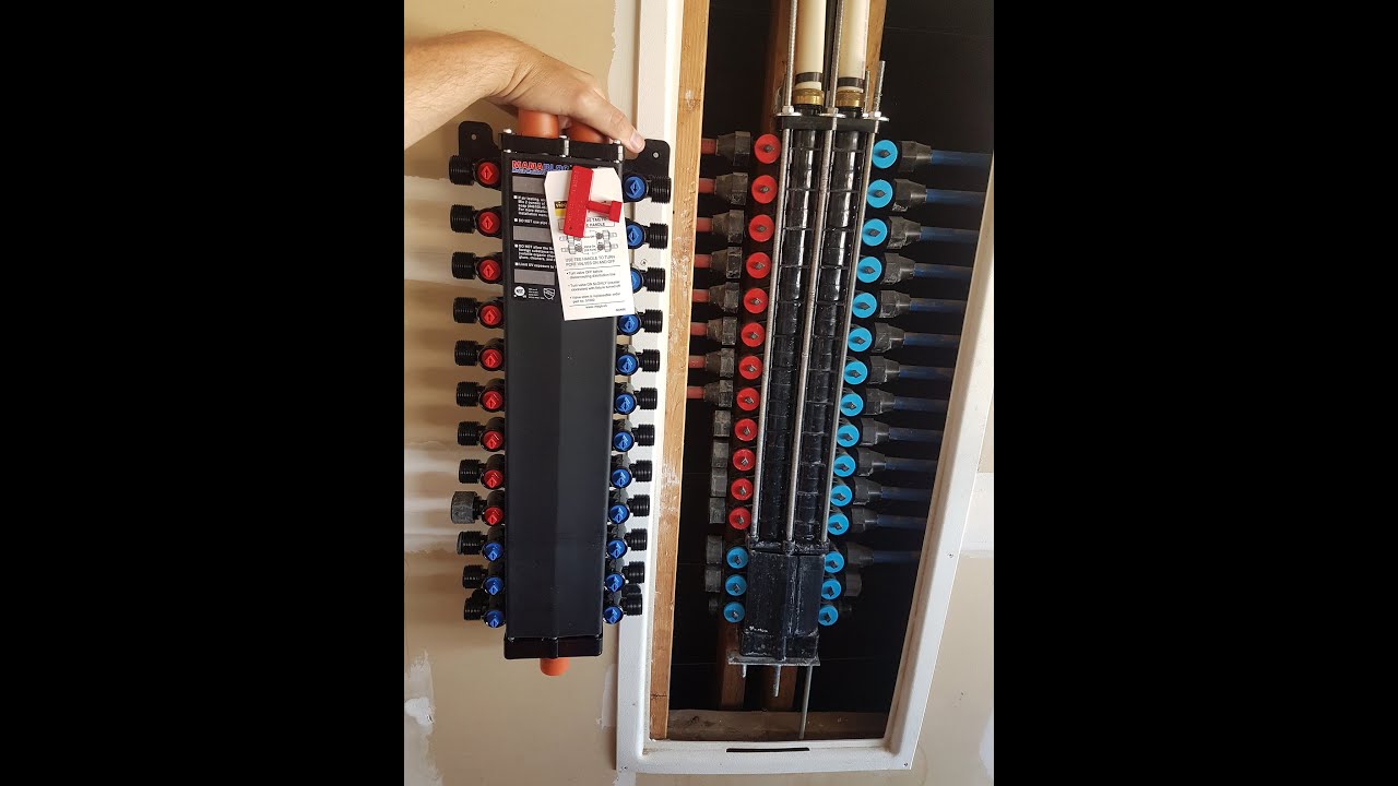 Replacing a leaking / dripping Vanguard MXBD30-3 PEX MANABLOC with a Viega 49243