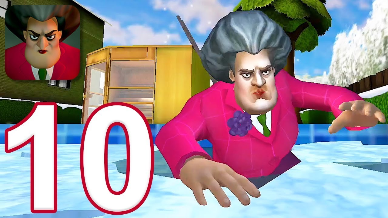 Scary Teacher 3D — Прохождение игры, часть 10 — Новые рождественские уровни (iOS, Android)