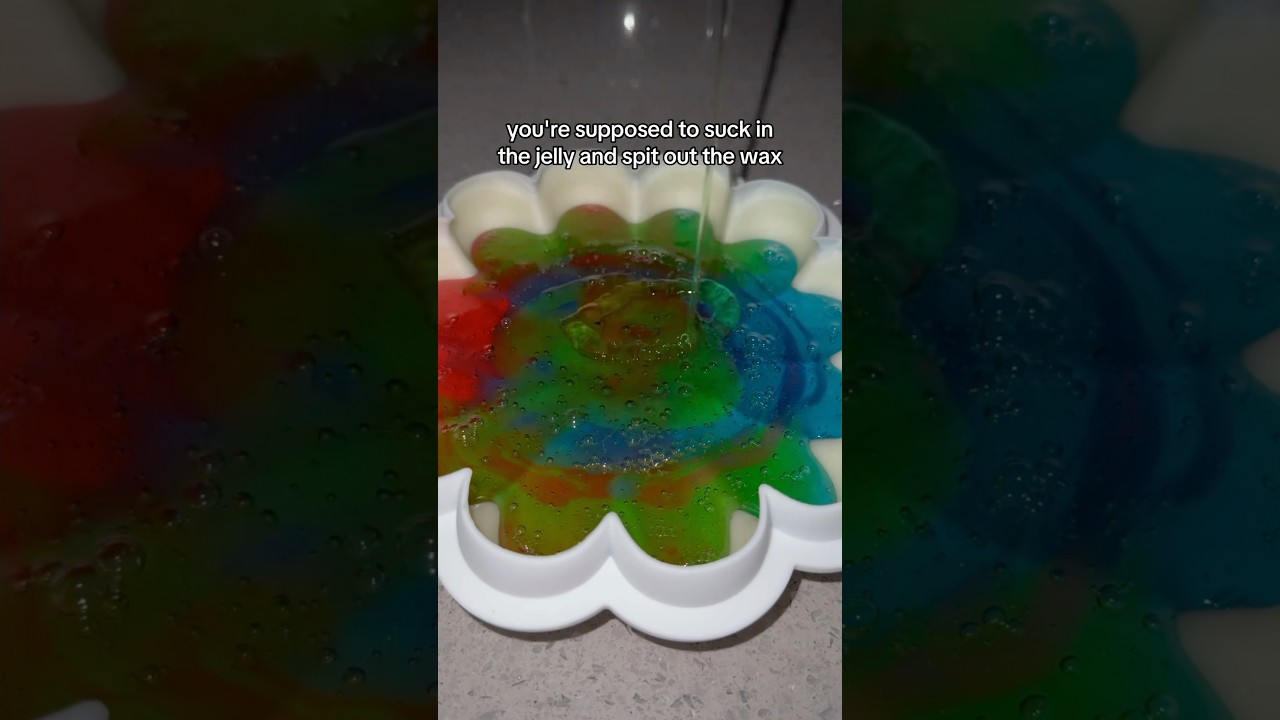 Is wax candy even edible?!🫣 #candy #shorts