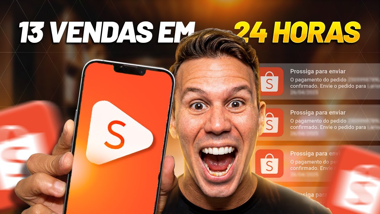 Como FAZER R$ 3000 na SHOPEE em 24H sem ESTOQUE e sem APARECER