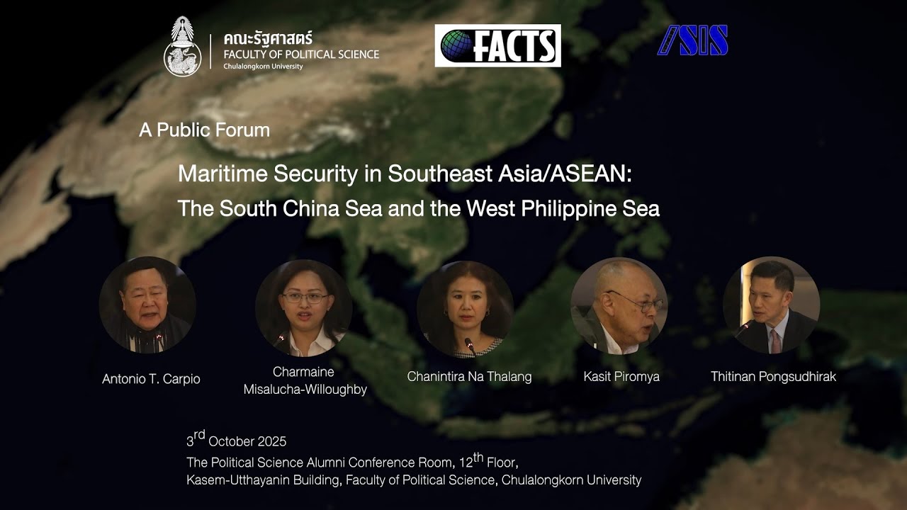 Maritime Security in Southeast Asia/ASEAN: The South China Sea and the West Philippine Sea