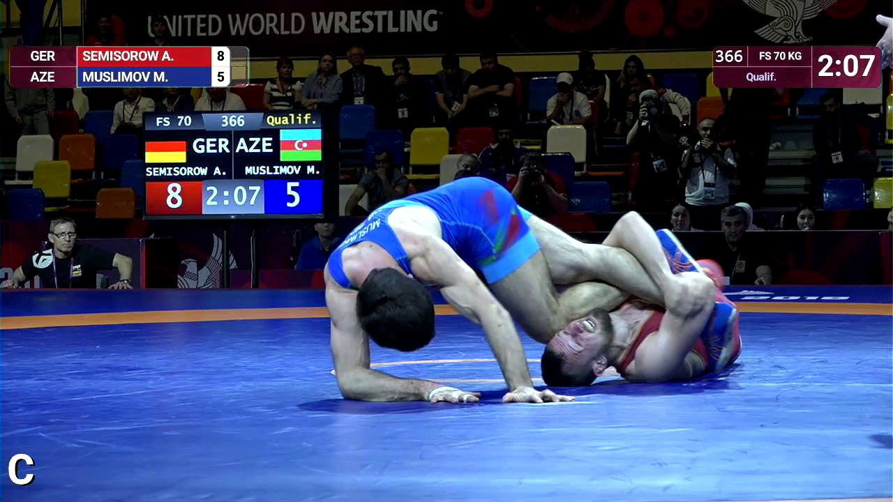 Qual. FS - 70 kg: A. SEMISOROW (GER) v. M. MUSLIMOV (AZE)