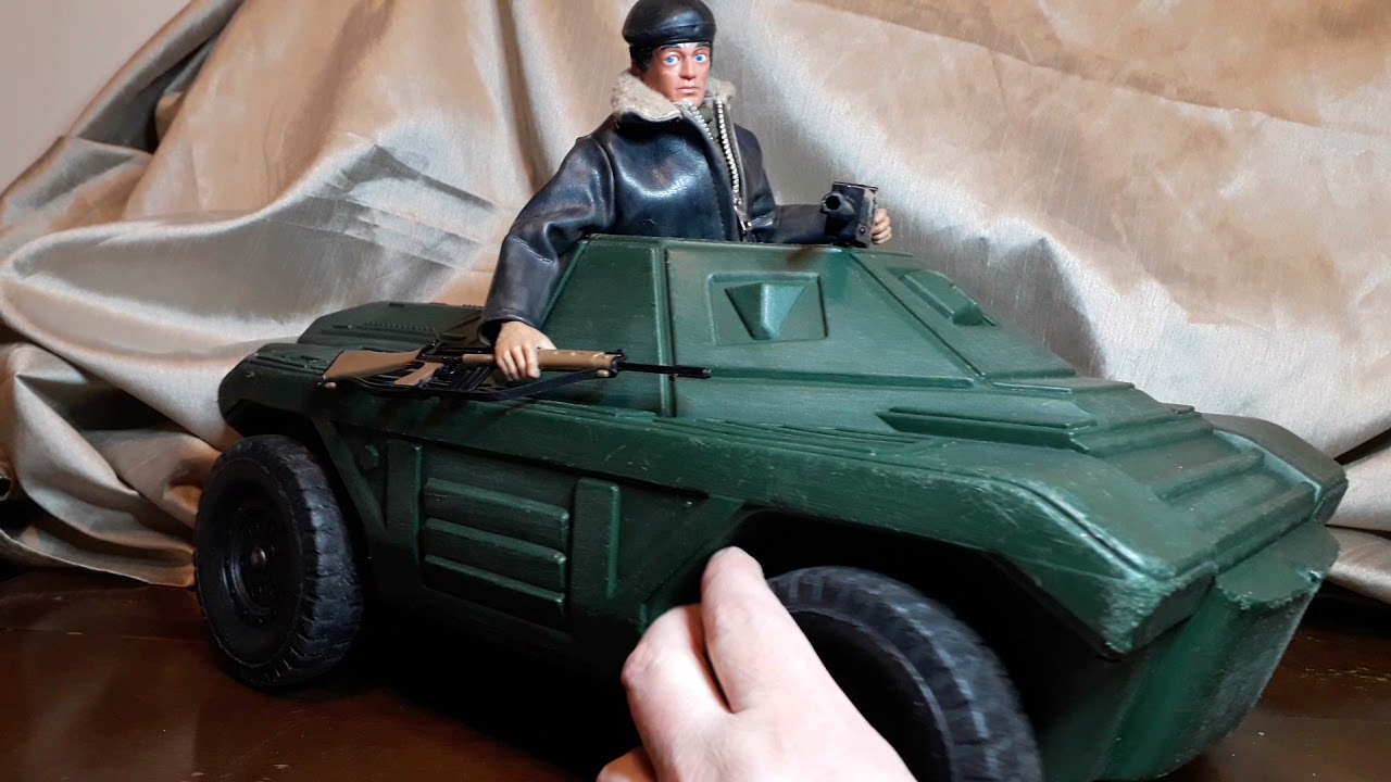 Action Man Irwin Armoured Car/Tank restoration part 2 cleaned