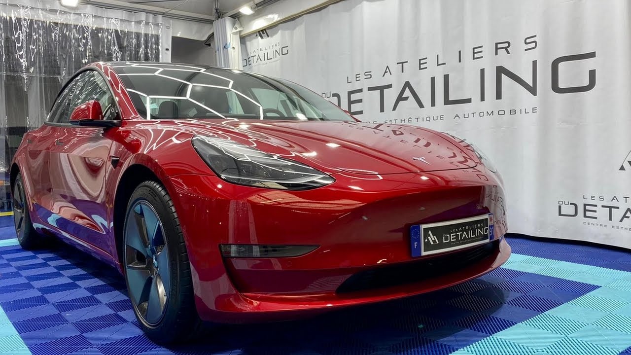 Pose d’une Céramique autocicatrisante sur TESLA MODEL 3