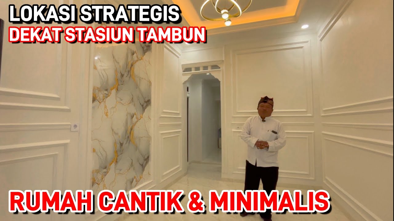 DIJUAL RUMAH MODEL AMERIKA CLASSIC TIPE 90/60 || 3 KAMAR TIDUR || 5 MENIT STASIUN TAMBUN  