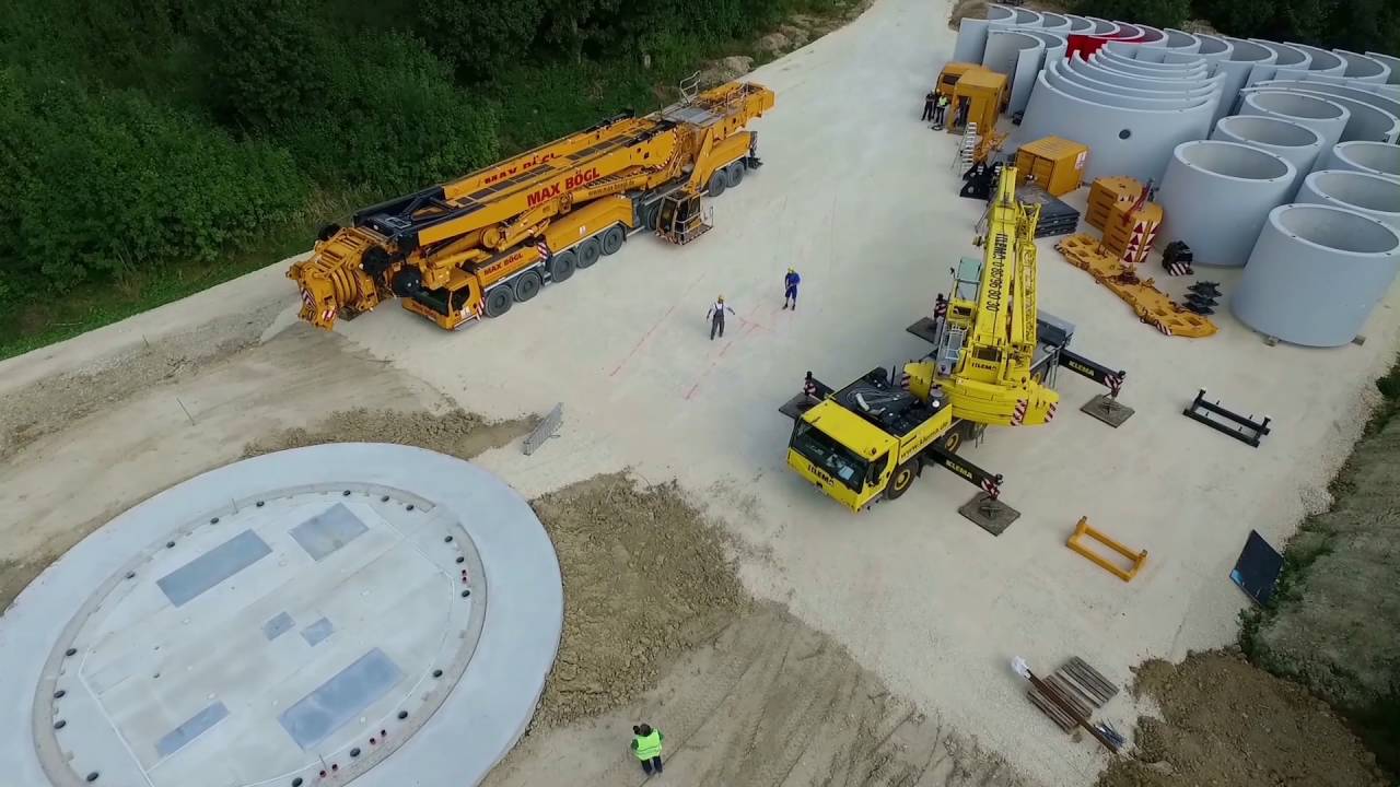 Errichtung des Windparks Jettingen - Scheppach/Zusamarshausen Feb. 2015 - Juni 2016