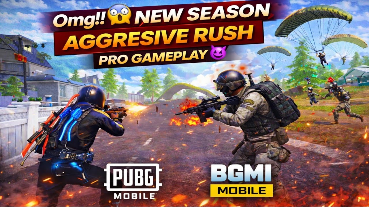 Omg!! 😱 NEW SEASON Super Aggressive Rush Gameplay 😍 | PUBG Mobile – BGMI | Pro Clutch & High Kills