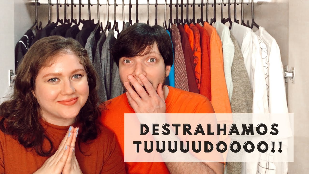 destralhando e organizando o guarda roupa do meu IRM&Atilde;O | destralhe e minimalismo
