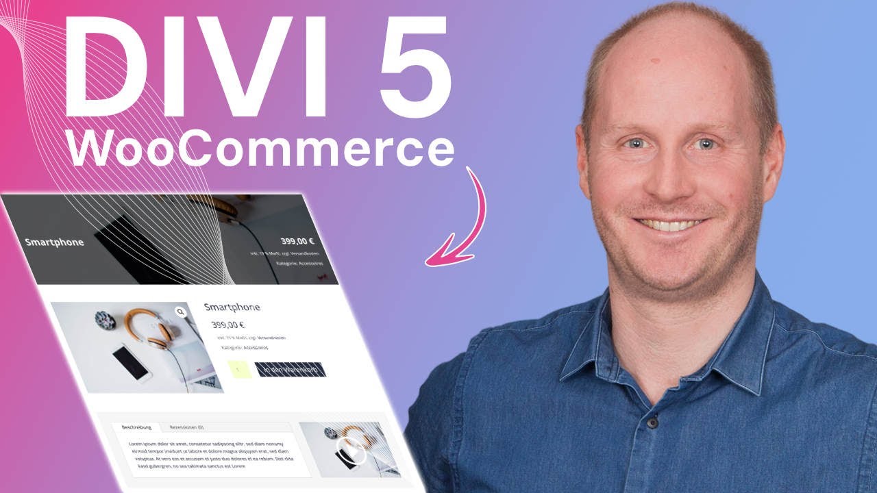 Divi 5 Template einer Onlineshop Produktseite erstellen mit dem Divi Theme Builder (WooCommerce)