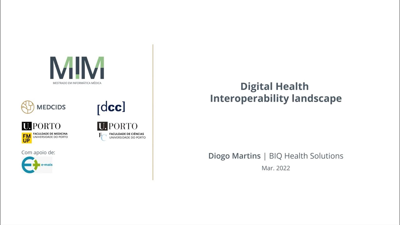 MIM - Digital Health Interoperability landscape