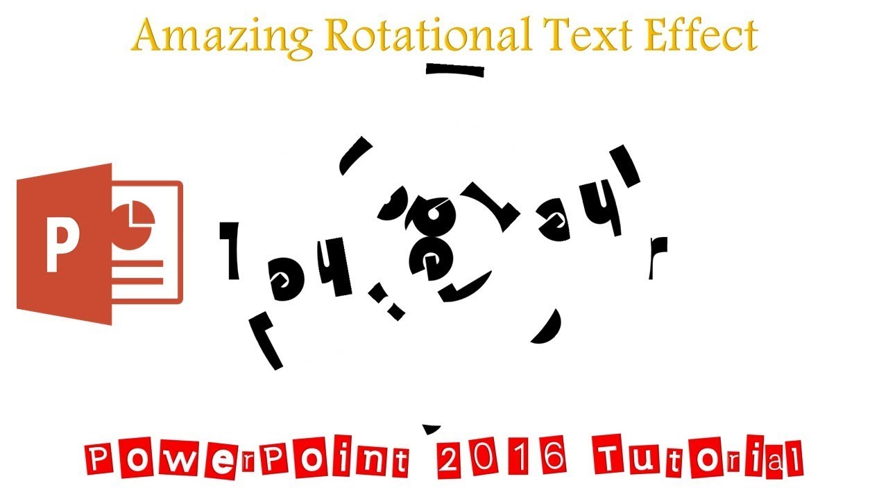 Create Rotational Text Animation in PowerPoint Tutorial