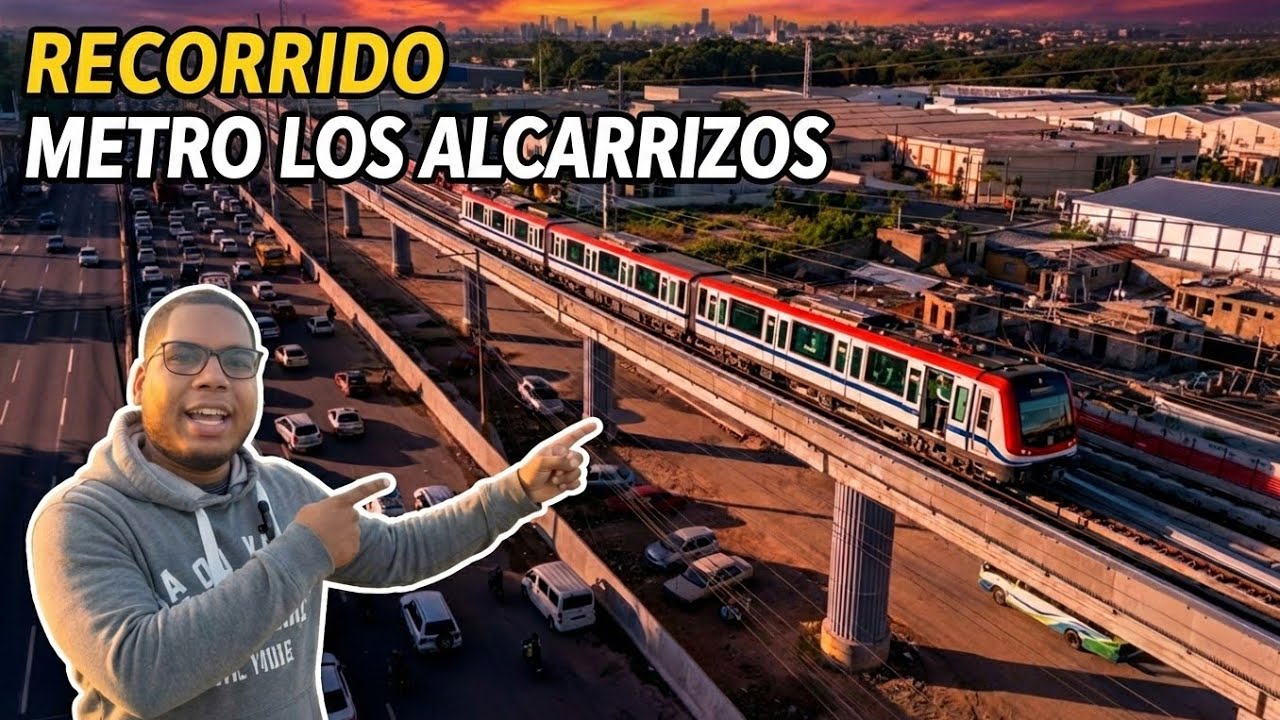 Recorrido Metro de Los Alcarrizos y Marginal Autopista Duarte 