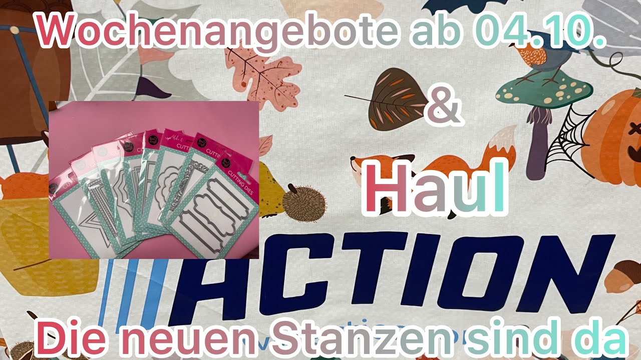 Action 🤩 Wochenangebote ab 04.10. ❤️ Die neuen Stanzen 😱 LIVERUNDGANG 🤩❤️ Info zur Stanzmaschine