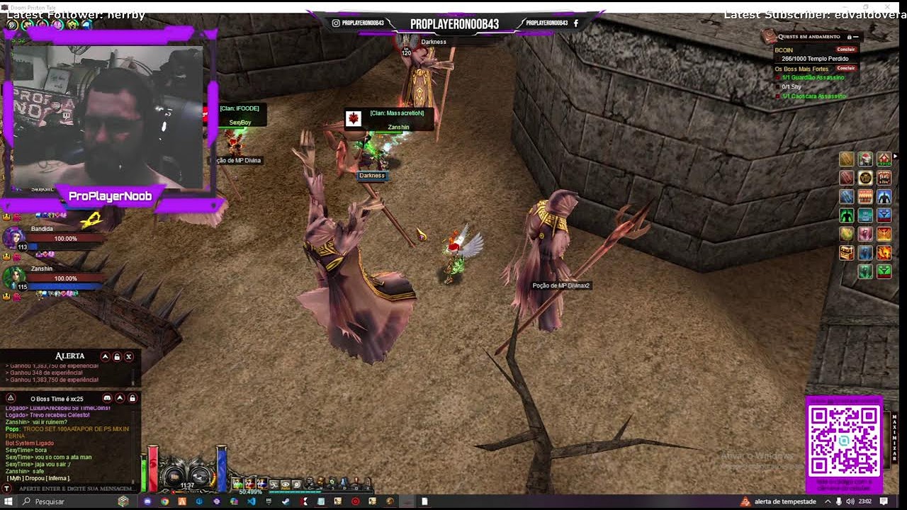 jogando DoomPT - Servidor UP rumo ao lvl cap 