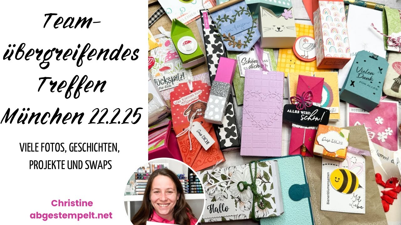 Stampin' Up! Teamübergreifendes Treffen München 22.02.25 – 3 Projekte, Swaps & Kreativ-Spaß!