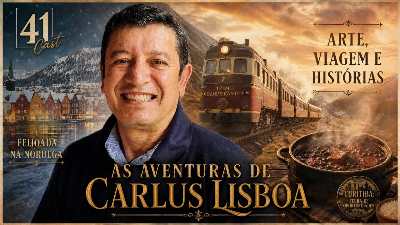 🎙️EP002 – As Aventuras de Carlus Lisboa | Arte, Viagem e Histórias