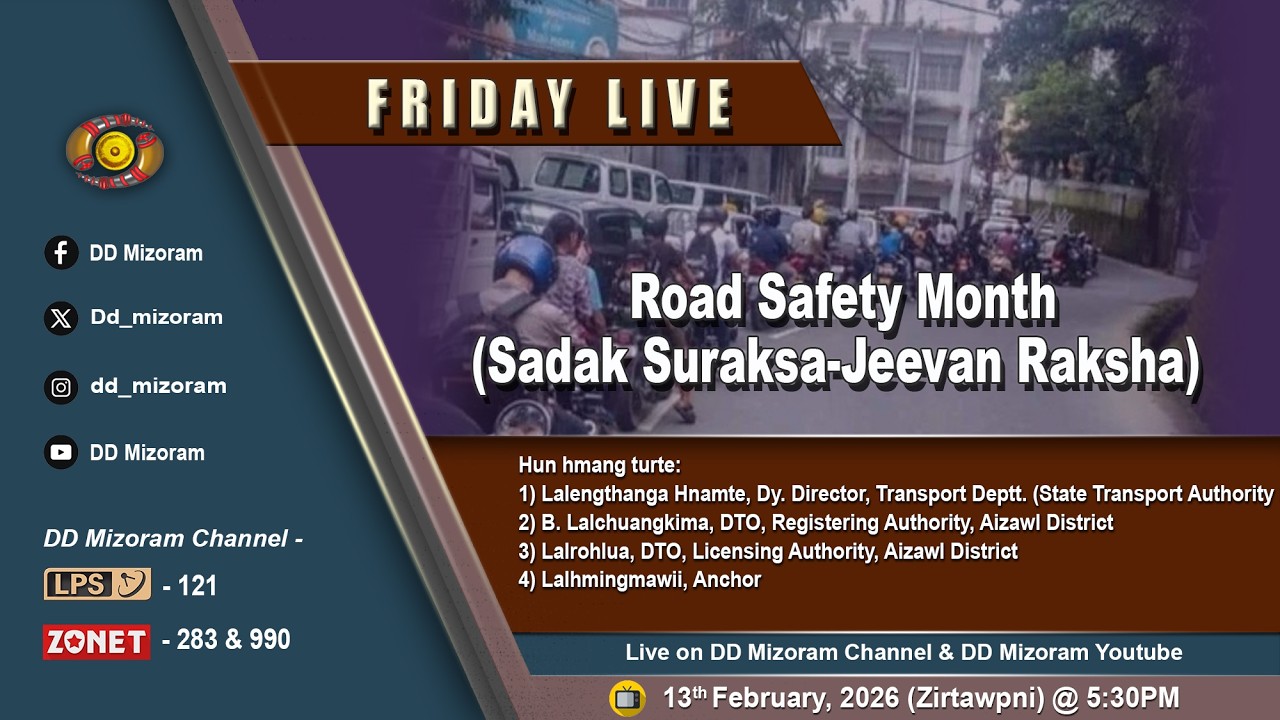 FRIDAY LIVE : Road Safety Month - (Road Safety-Life Safety)