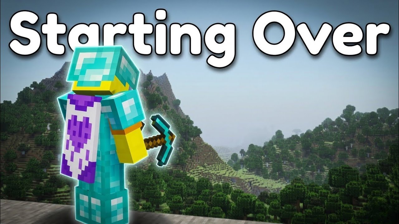 STARTING OVER in Hardcore Minecraft