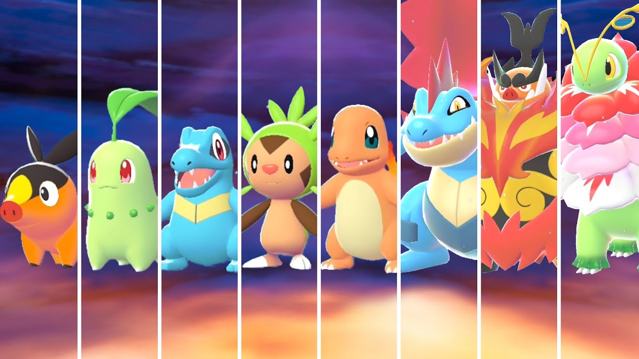 Pok&eacute;mon Legends Z-A - All Starters Evolutions
