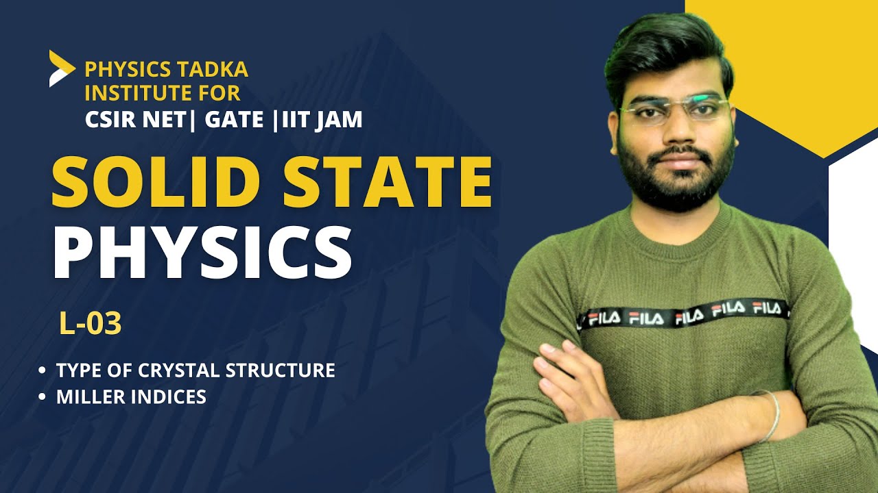 solid state physics|03 | miller indices | type of crystal structure | csir net | gate