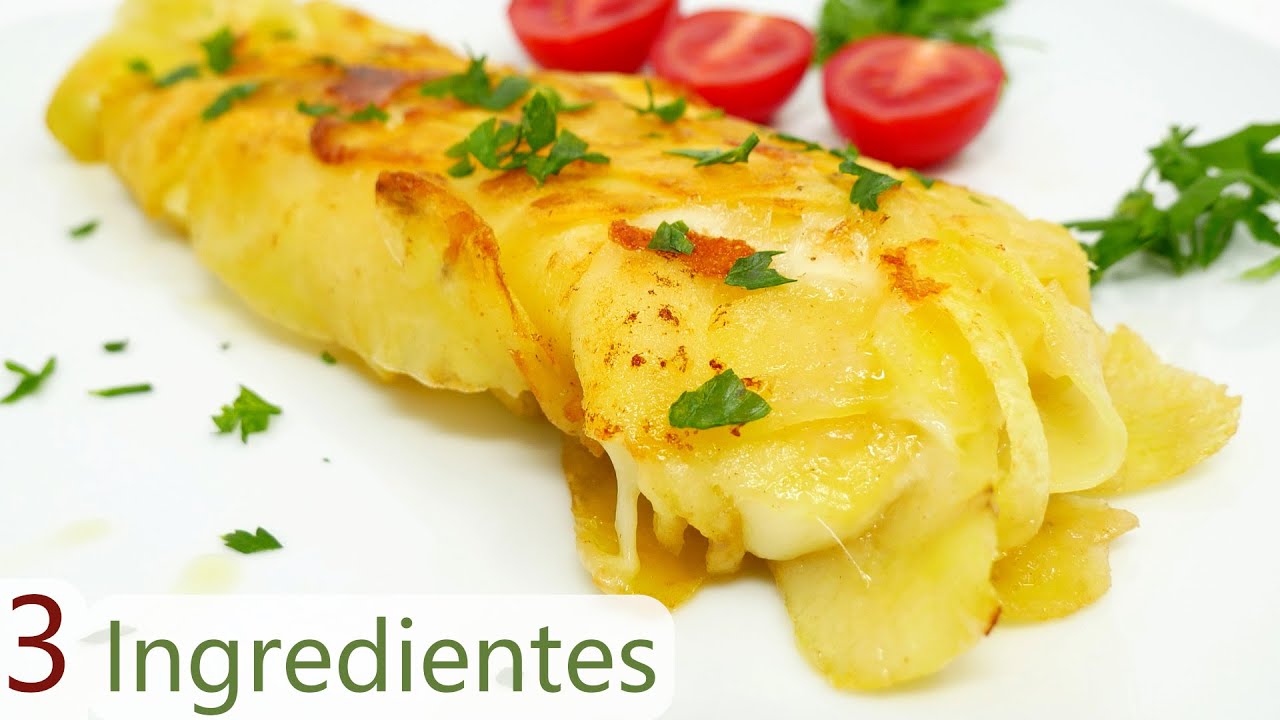 3 INGREDIENTES y cena lista (RÁPIDO, FÁCIL ECONÓMICO y MUY RICO)😍😋😍 ¡Tienes que probarlo!