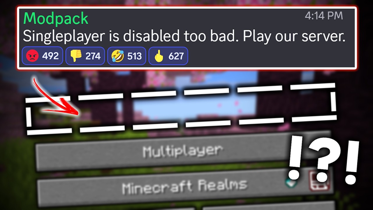 This Minecraft Mod FORCES You to Join a Pay-to-Win Server&hellip;