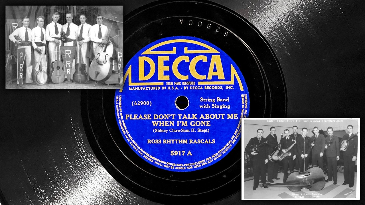 Ross Rhythm Rascals - Please Don't Talk About Me When I'm Gone (1937)