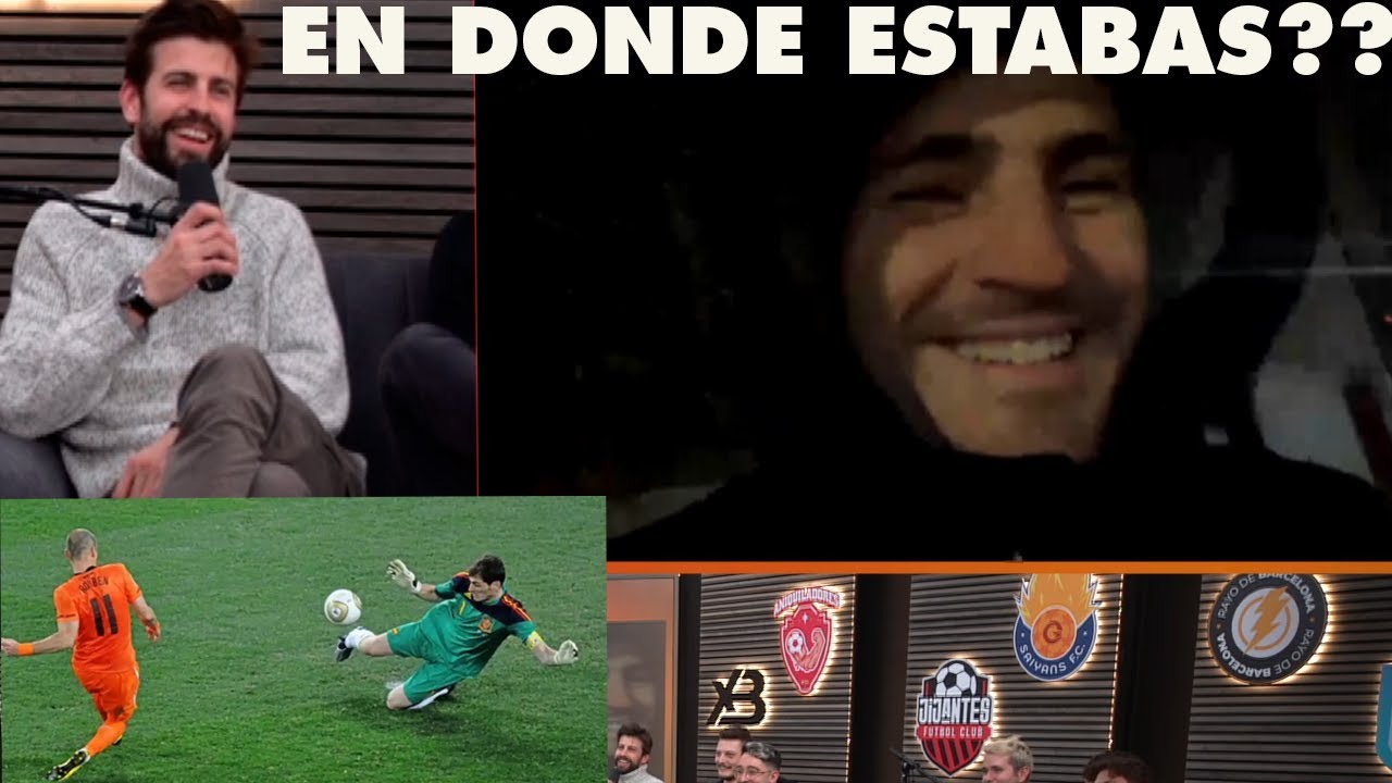 CASILLAS lo PICA A PIQU&Eacute; sobre LA PARADA AL GOL DE ROBBEN