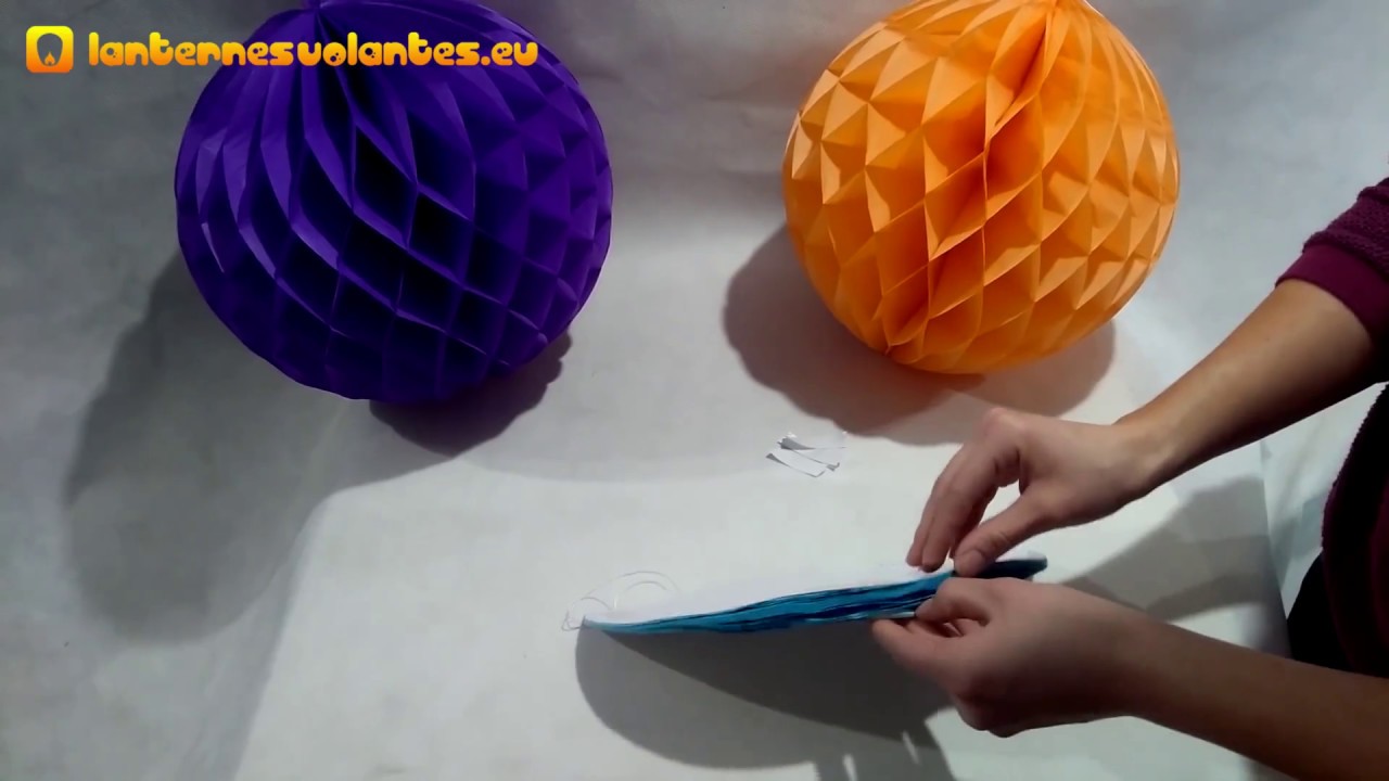 Boules alvéolés / honeycombs - mode d´emploi