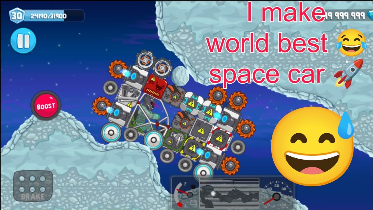I make world best space 🚀 car Rovercraft game 🎯 gameplay 🔥 [1080P 60FPS]