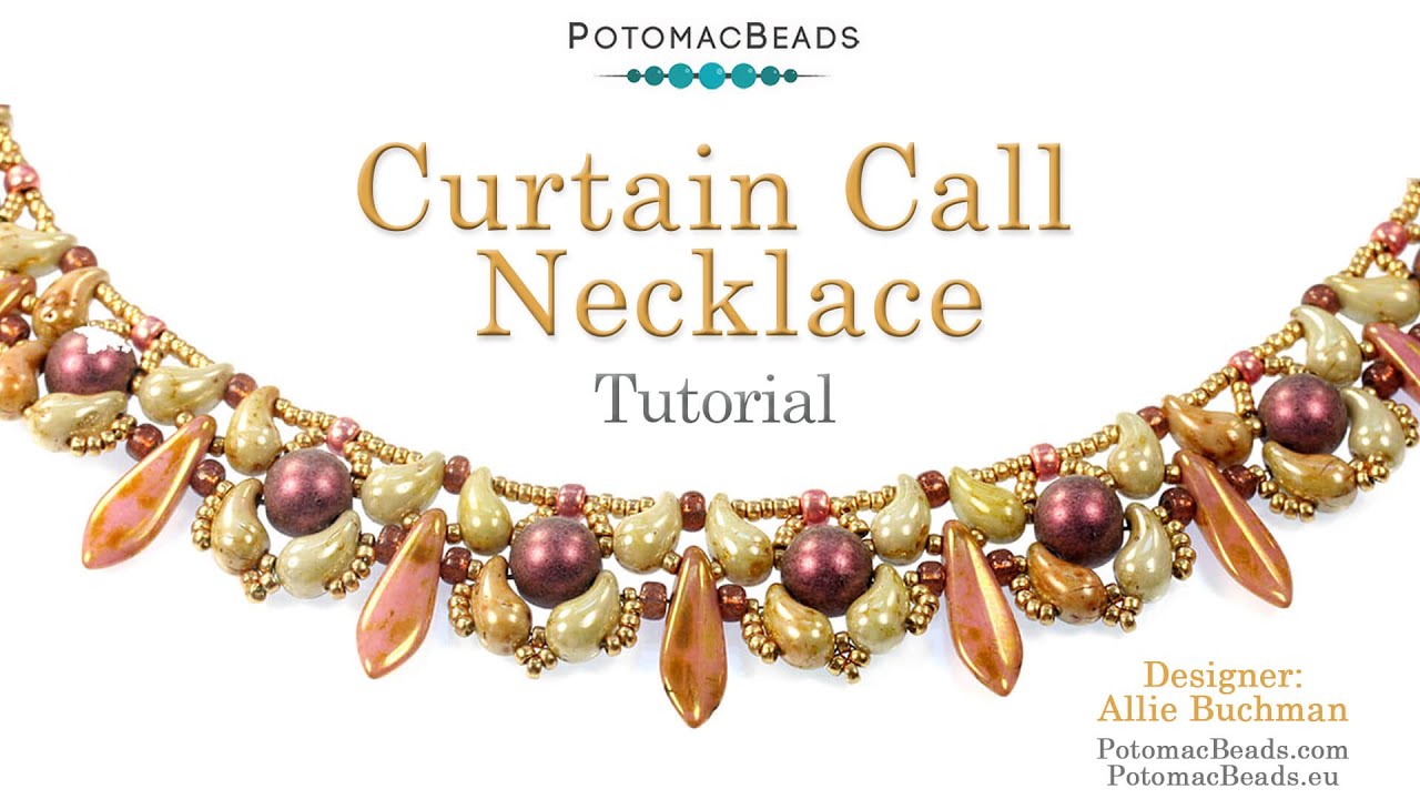 Curtain Call Necklace - DIY Jewelry Making Tutorial by PotomacBeads