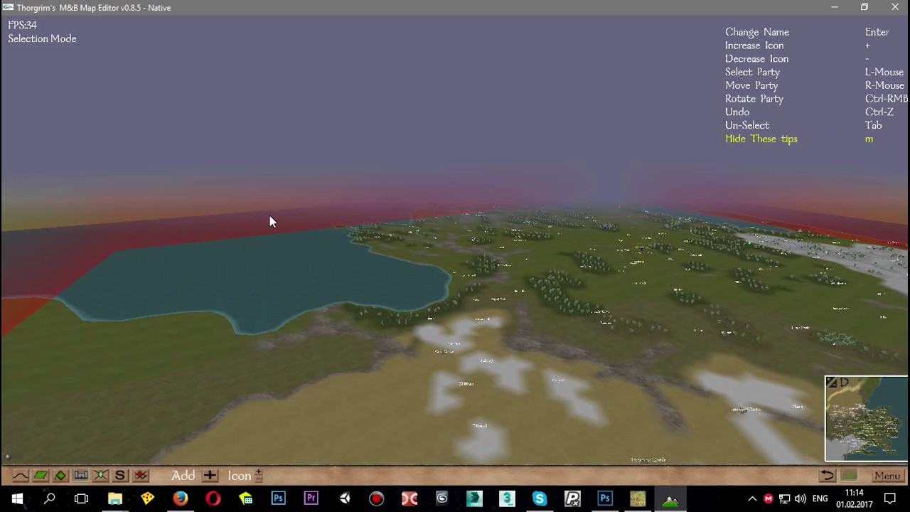 Запускаем Thorgrim's Map Editor на windows 10 для редактирования карты Warband