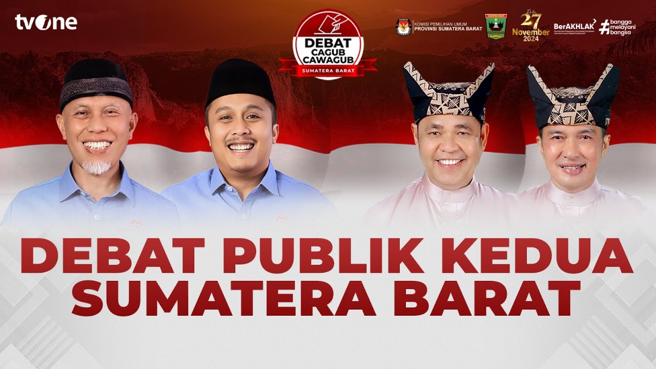 [FULL] Debat Publik Kedua Calon Gubernur dan Wakil Gubernur Sumatera Barat | tvOne