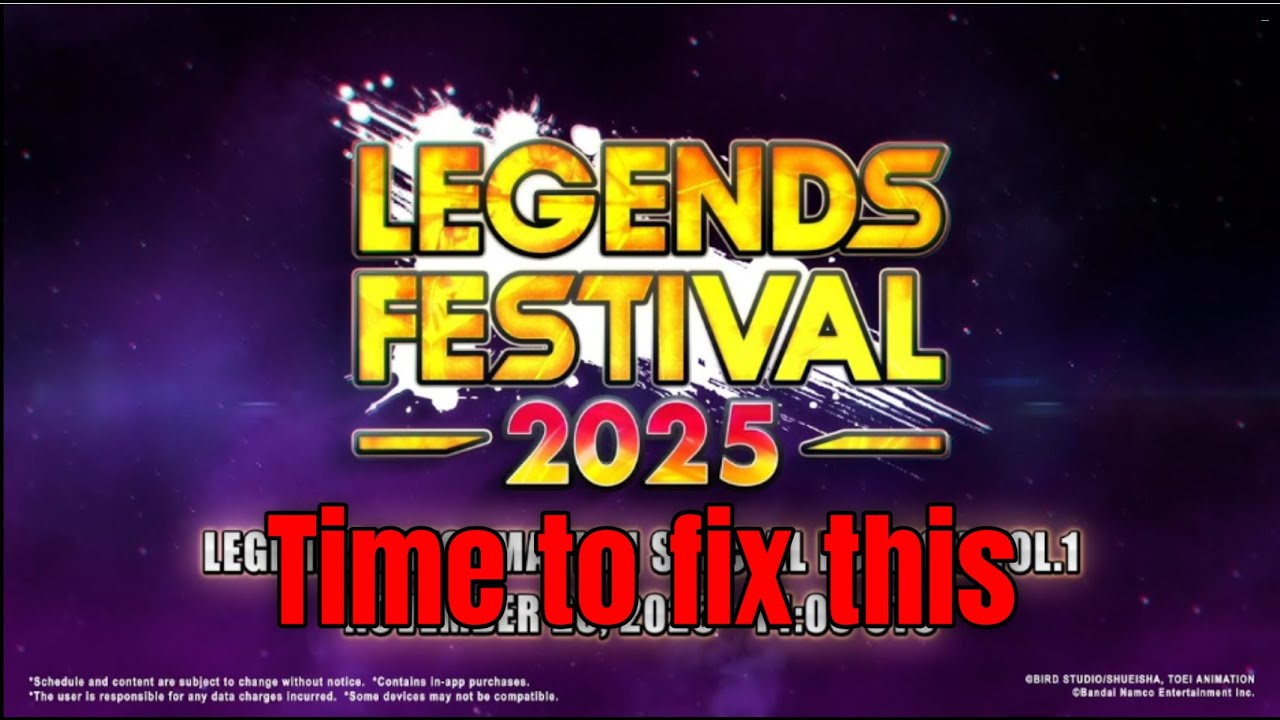 Fixing the dragonball Legends fest 2025