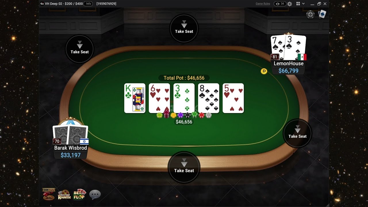 40knl HU - DavyJones922 vs. Barak Wisbrod - Poker Session #406