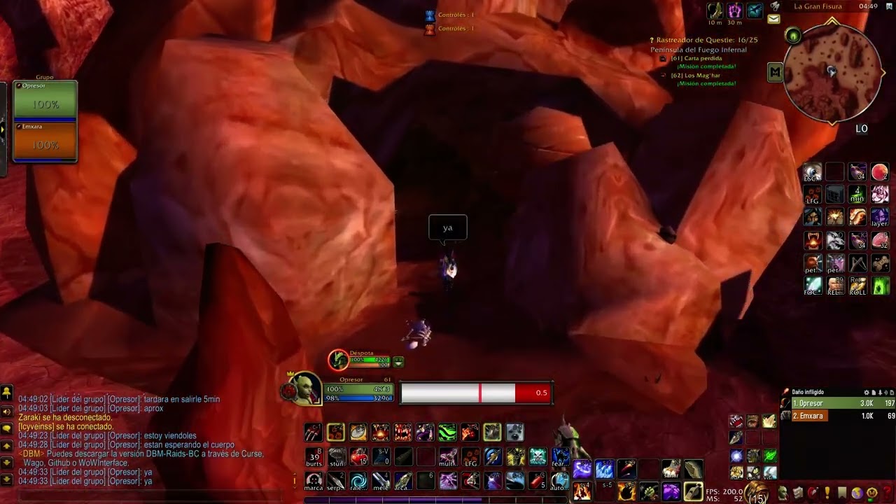 WoW Tbc Hunter/Dudu vs 5 alliance